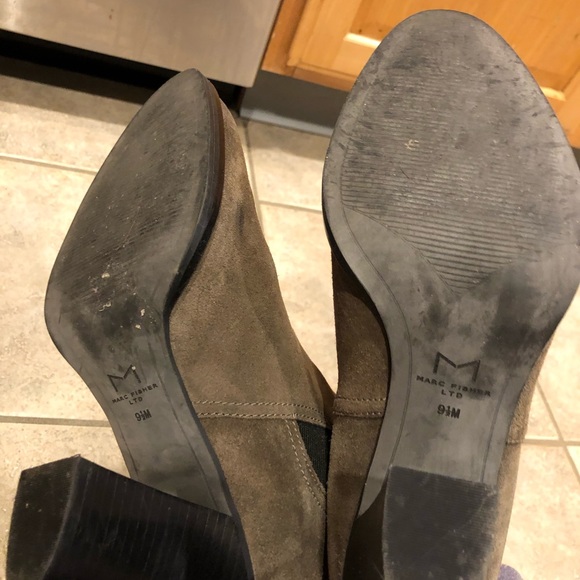 Marc Fisher LTD Women’s Brown Suede Mallory Booties - Picture 6 of 8